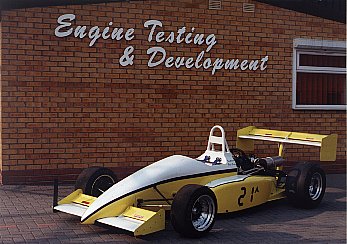 Hill climb F3 car fitted with a fuel injected, super charged, methanol Triumph Motorcycle engine.
