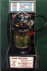 Injectors Being Flow Tested After Ultrasonic Cleaning.